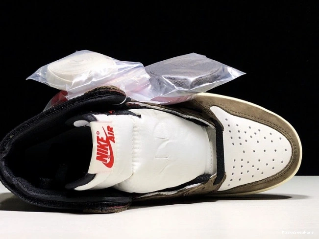MaikeSneakers 100 'Mocha' Scott High Travis CD4487 Air x - 1 Retro Jordan OG 0626